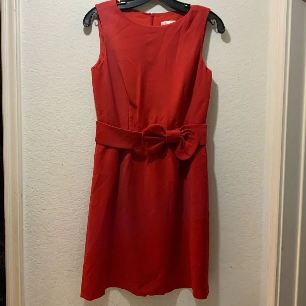 RED VALENTINO red Bow knotted Mini Dress, Size IT 40